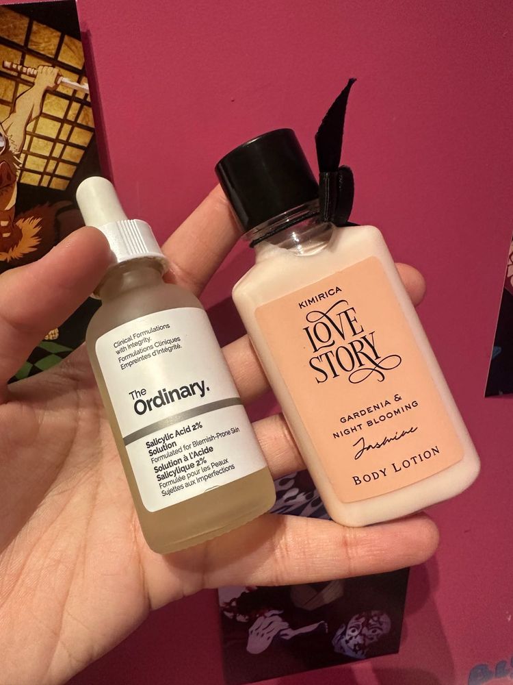 ordinary salicylic acid serum &amp; Kimricia Bodylotio
