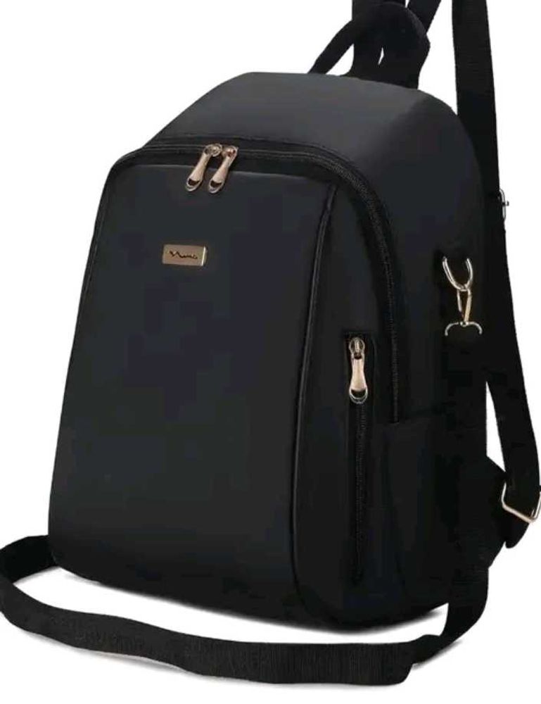 Black Nylon Backpack