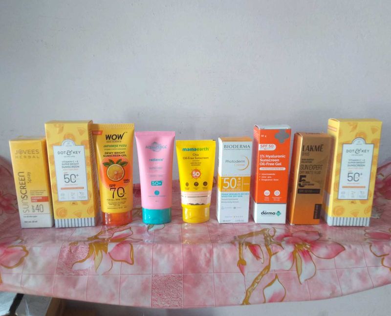 Variety Sunscreen Bundle - 8 Items