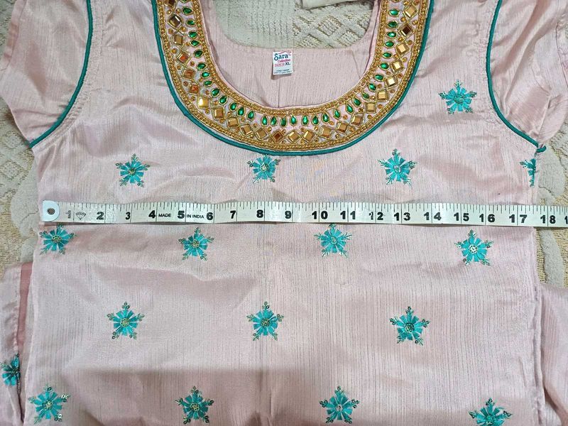 🆕️ Pastel Pink Embroidered Kurti