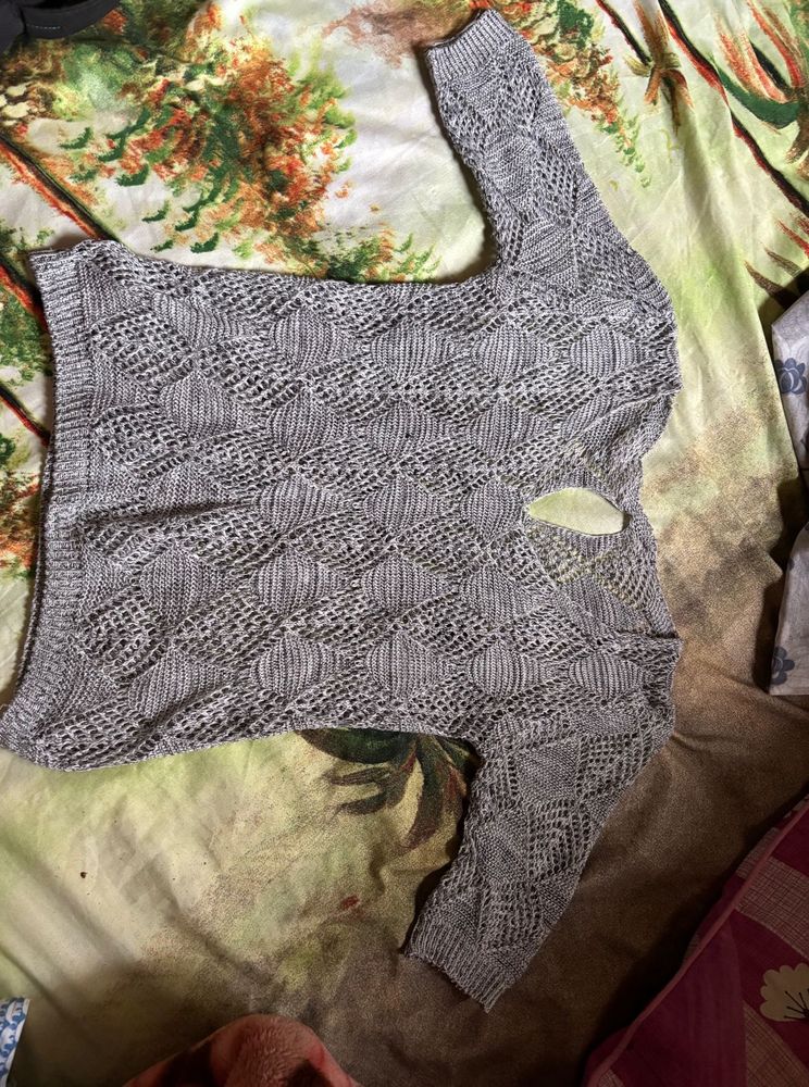 Gray Knit Sweater