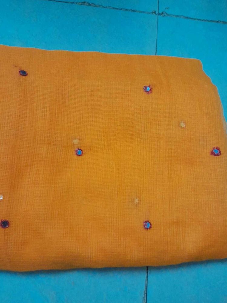 A Orange Saree 🥻 😍