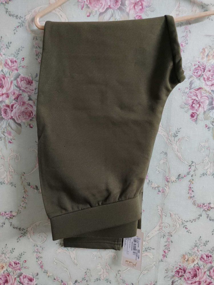 Olive Fleece Trousers