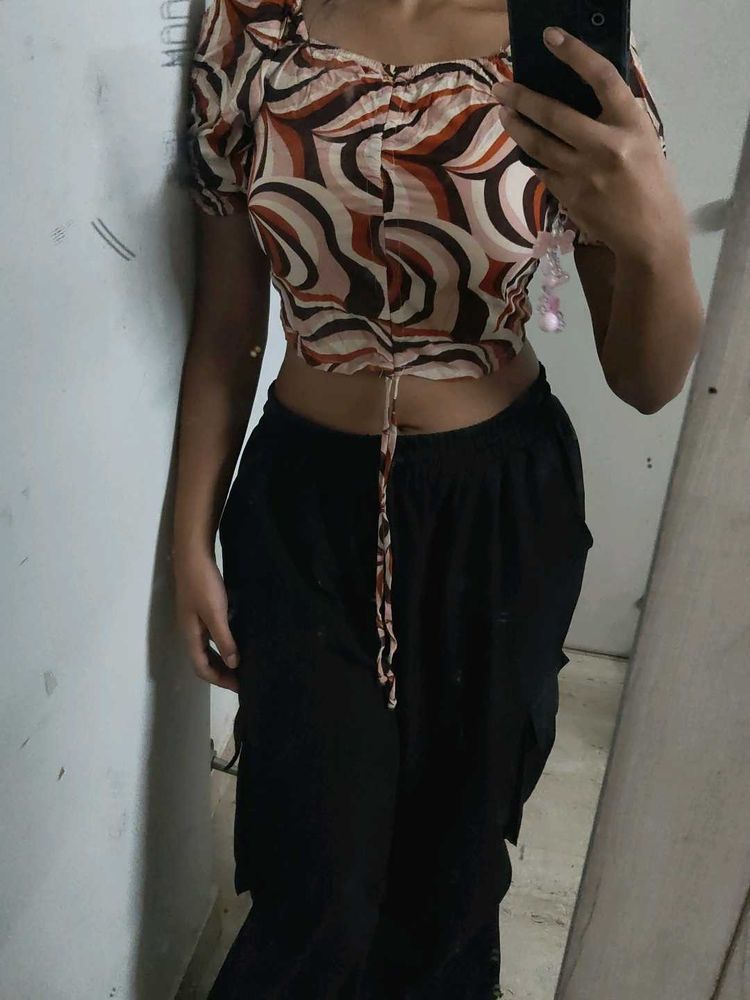 Trendy Korean Crop Top
