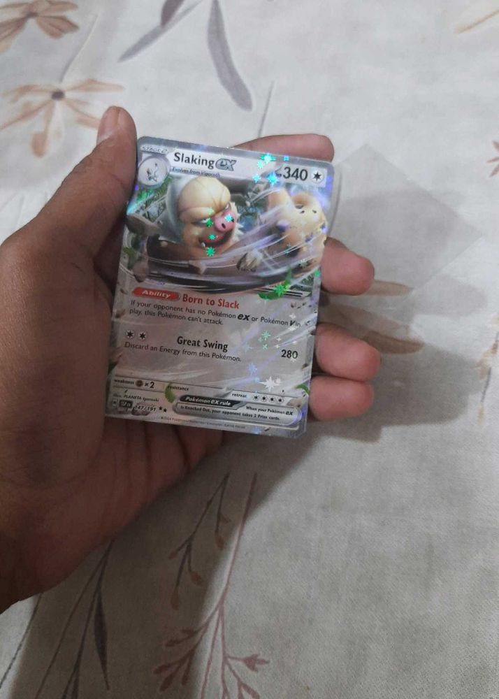 Slaking GX Pokemon card holo