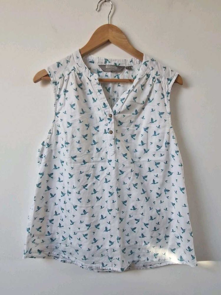 Women&#39;s Cotton Half Button Blouse Top