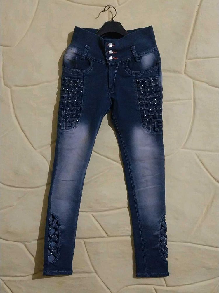 Stylish Girls&#39; Denim Jeans