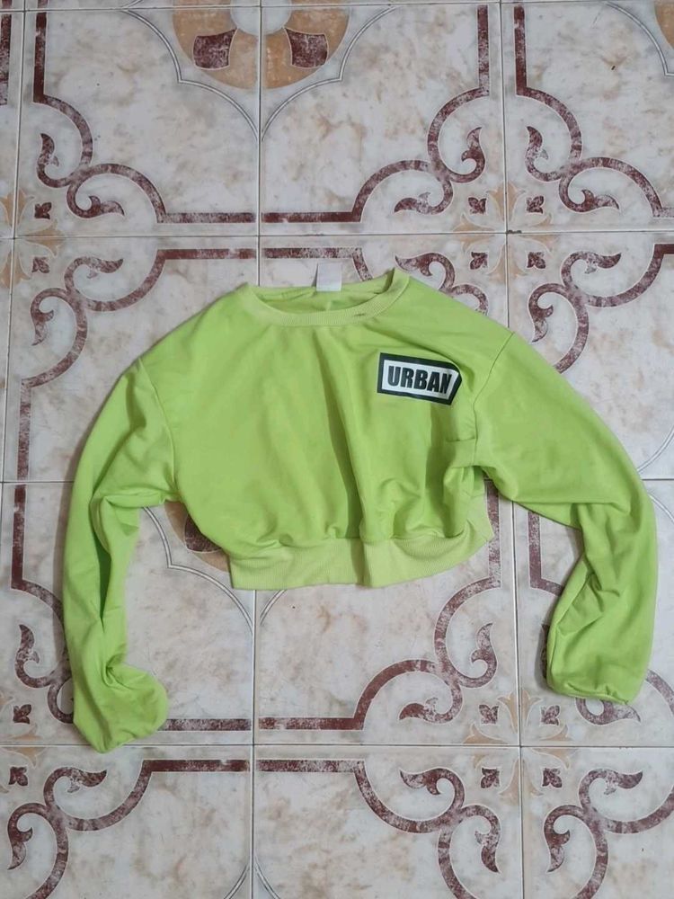 Lime Green Crop Top