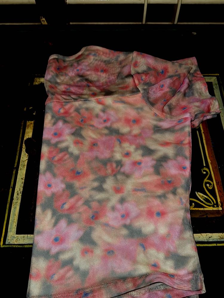 Floral Pink TShirt Top