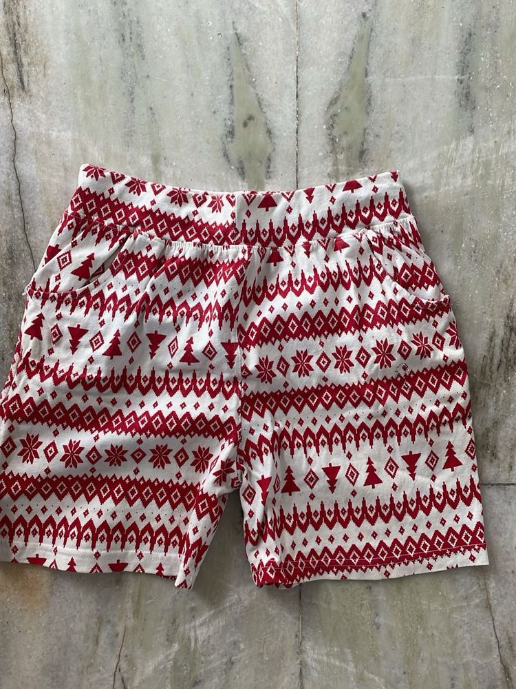 Holiday Print Shorts