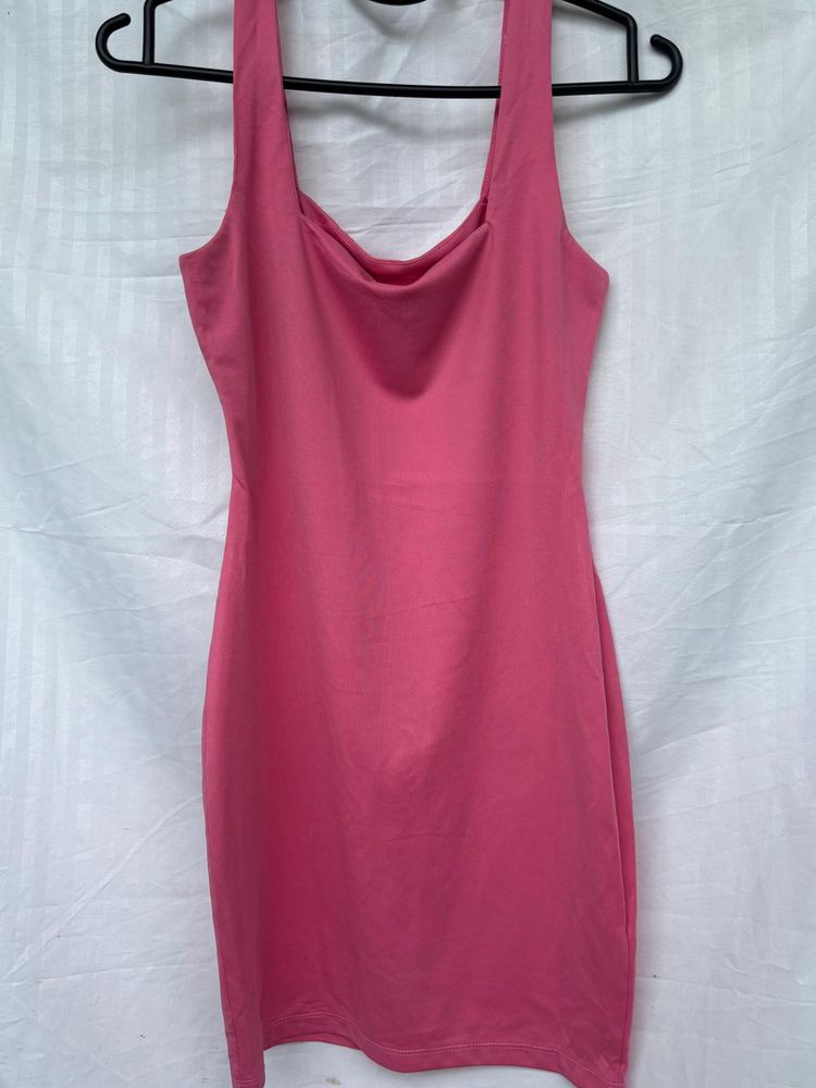 Pink Bodycon Mini Dress
