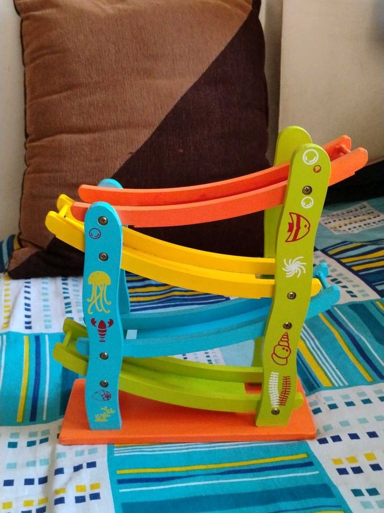 Kids Wooden Racing Car Track