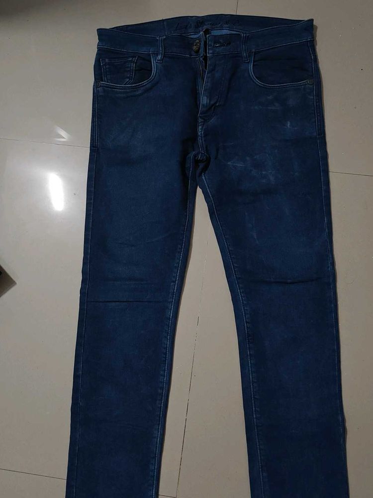 Dark Blue Denim Jeans