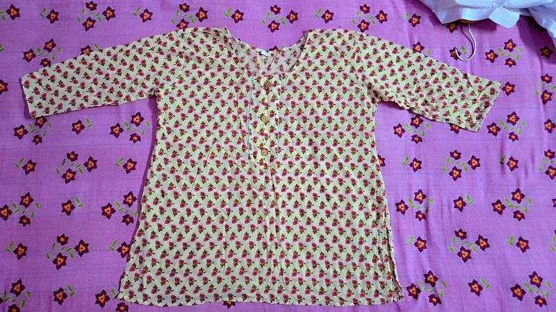 Floral Print Kurta