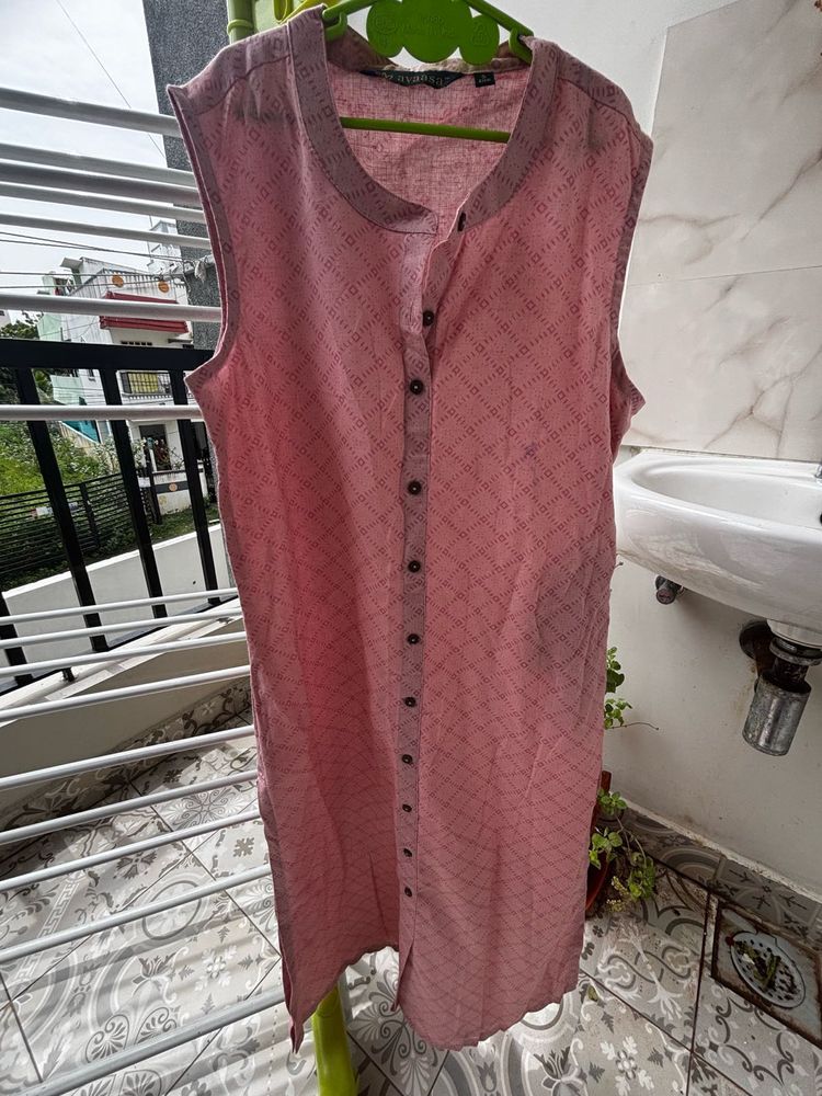 Pink Sleeveless Top