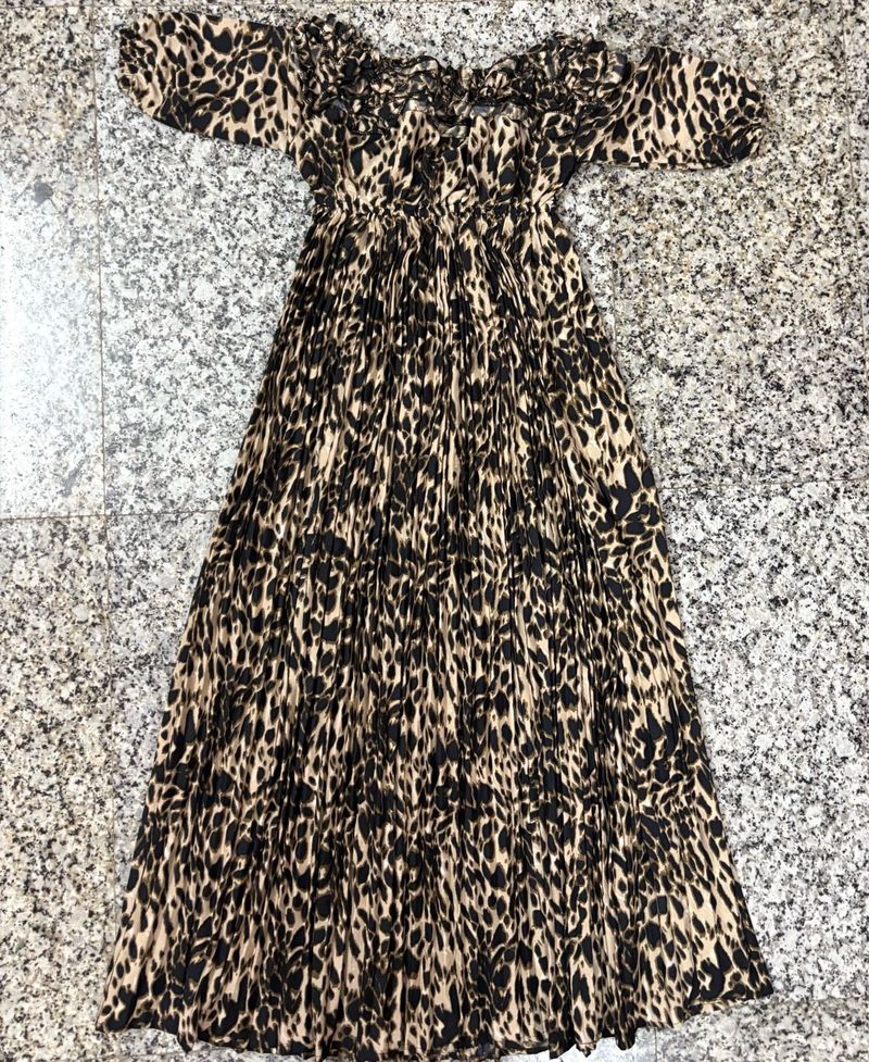 Leopard Printed Maxi dress