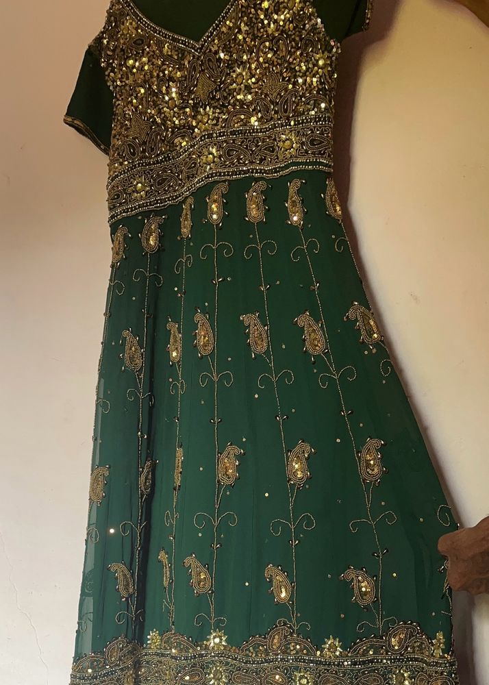 Anarkali Suit With Duppta Chudidar Pant