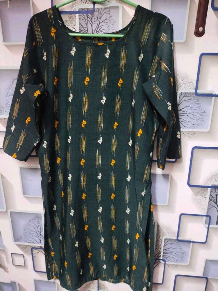 Green Casual Kurti