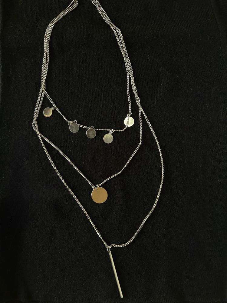Silver Layered Necklace
