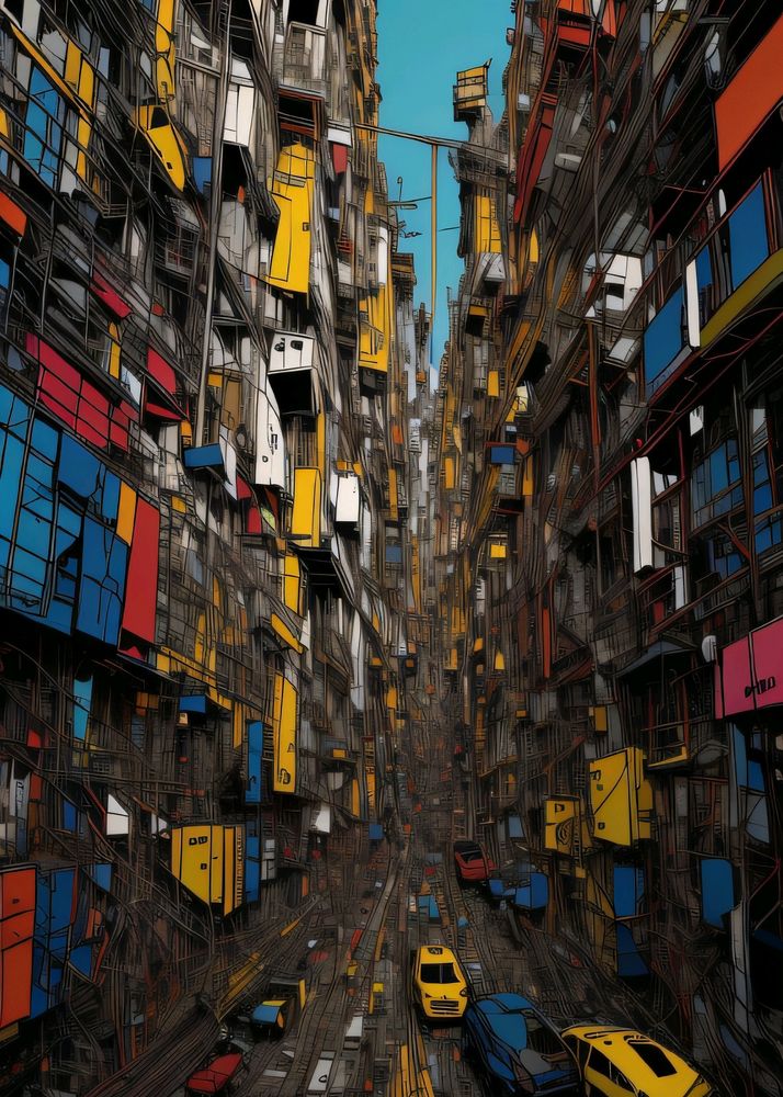 Parallel Illusion Art Work Laminated