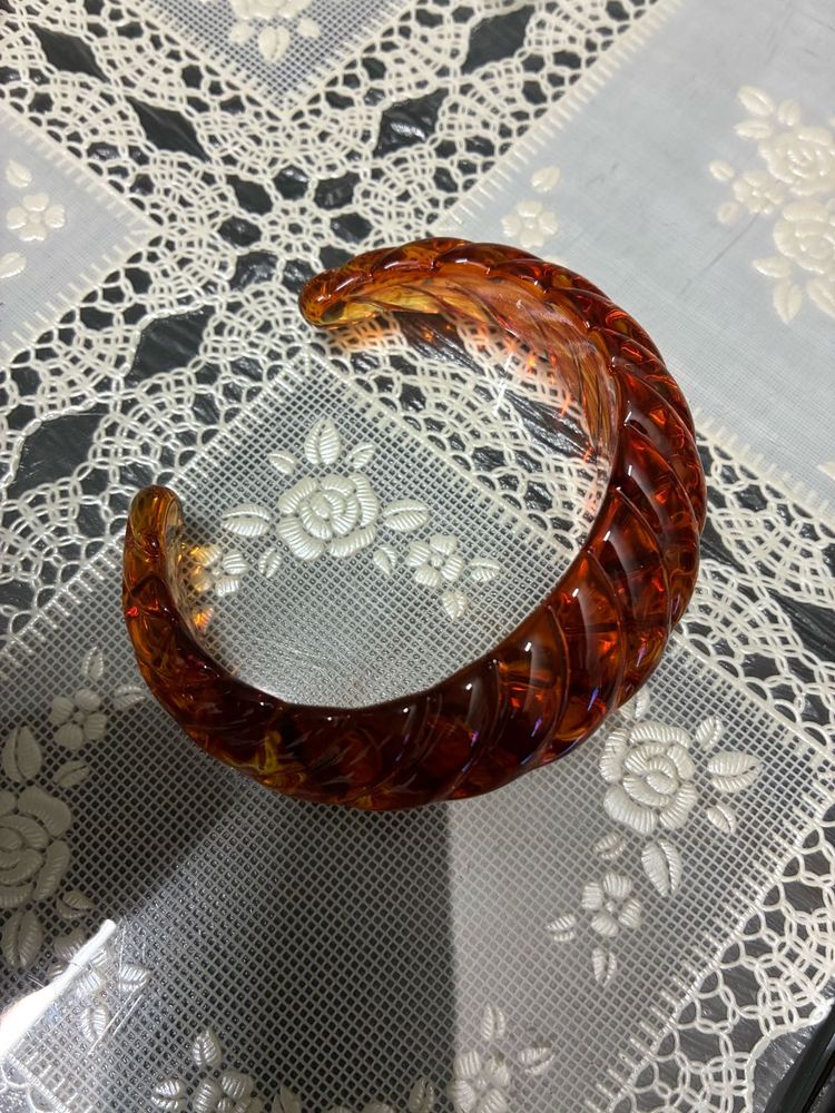 Amber Bangle Bracelet