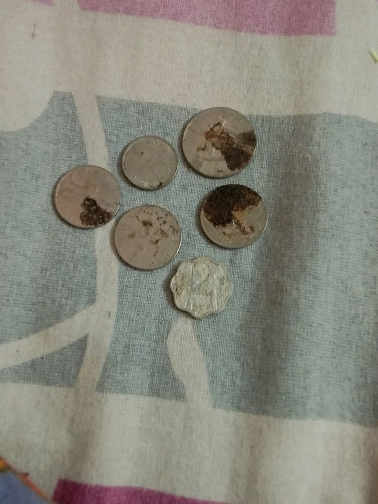 Antique Old Coins (1rupee,  50, 25 &amp; 2paise)