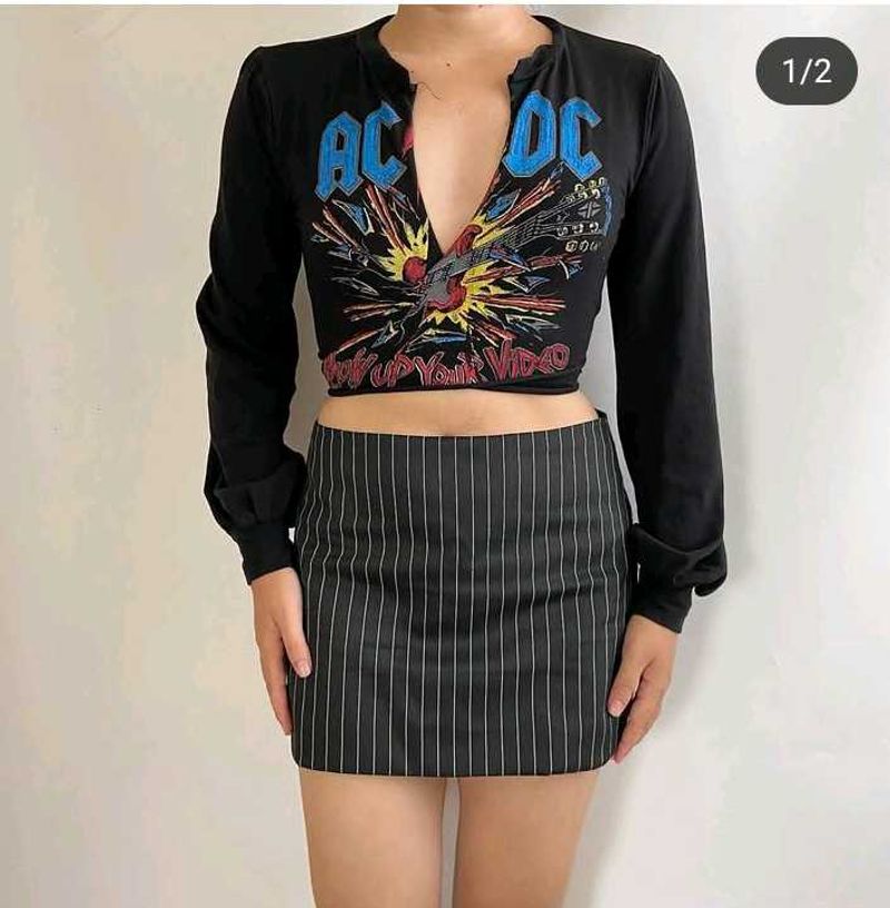 ACDC Crop Top