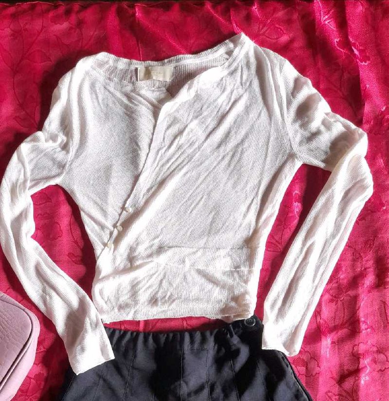 A Beautiful White Cardigan