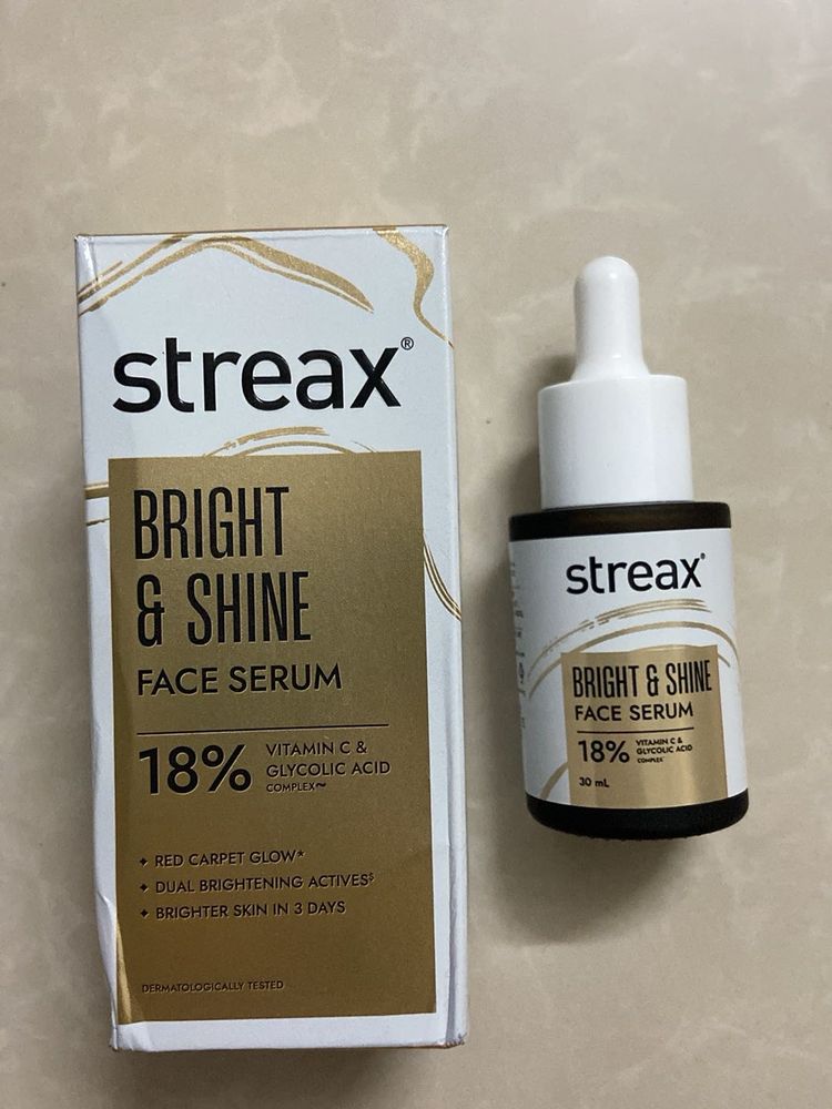 Streax Bright &amp; Shine Face Serum
