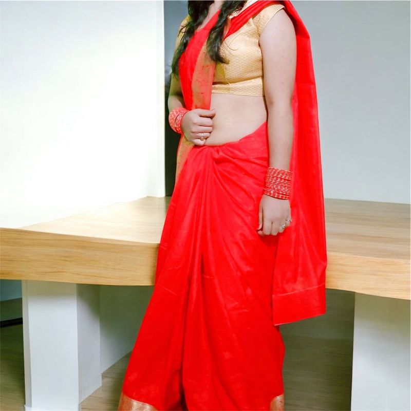 Elegant Red Saree