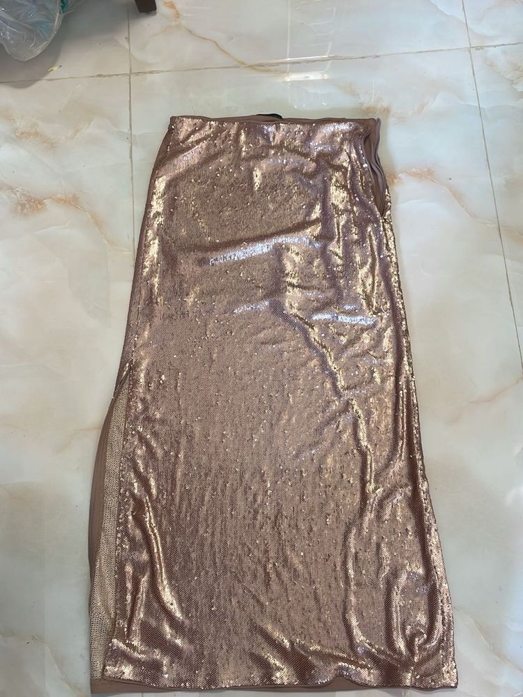 Sparkly Rose Gold Skirt