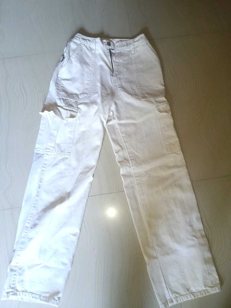 Denim Cargo Pants For Women