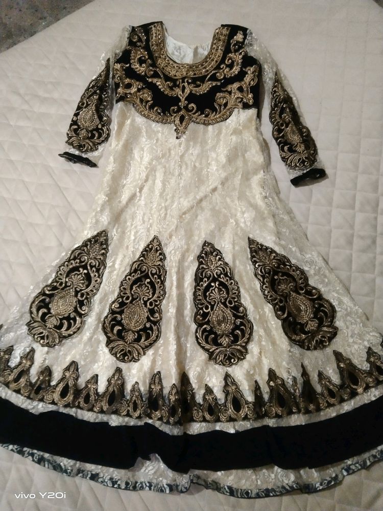 Anarkali Gown With Pant Dupatta