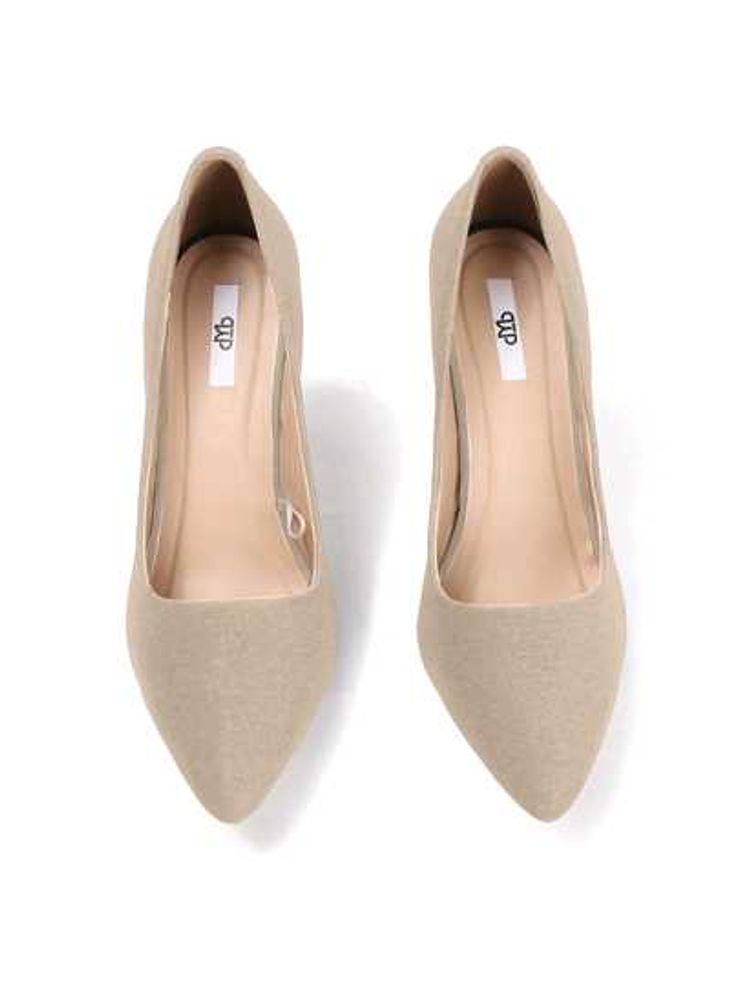 Mid-Height Suede Pointed-Toe Stiletto