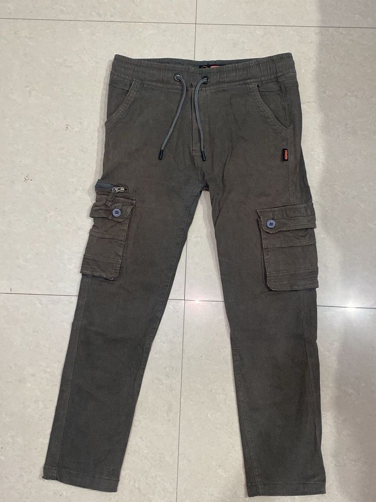 Olive Green Cargo Style Pants