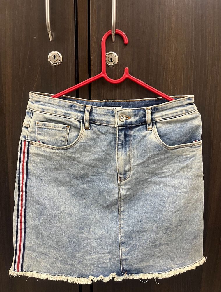 Blue Denim Skirt