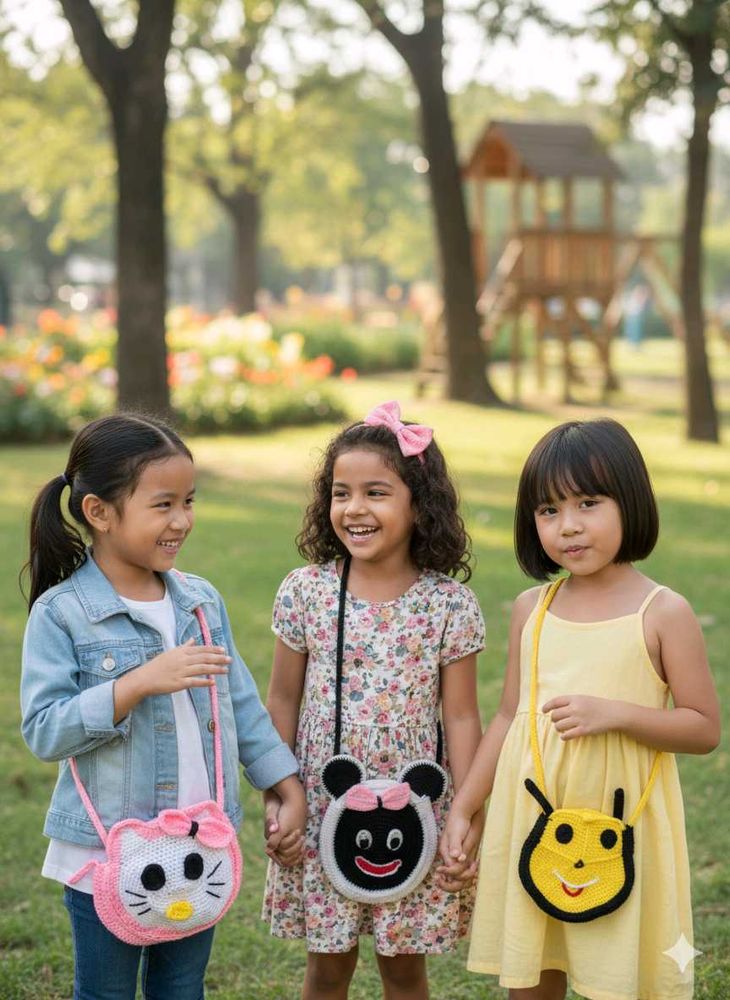 Crochet Sling Bags For Girls / Women