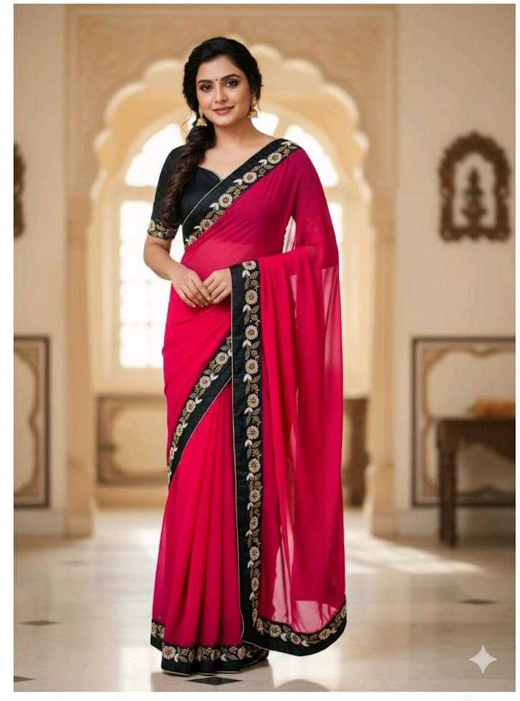 Elegant Pink Saree new with tag