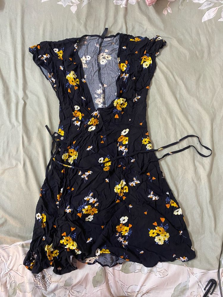 Floral Wrap Dress