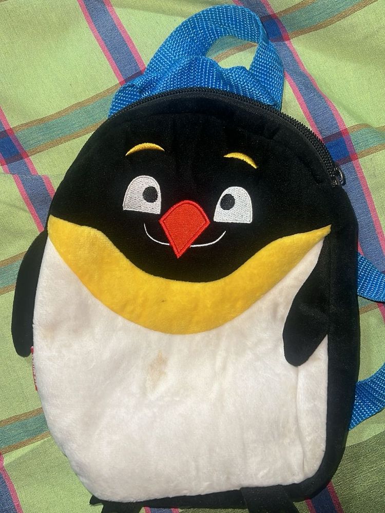 Cute Penguin Plush Backpack