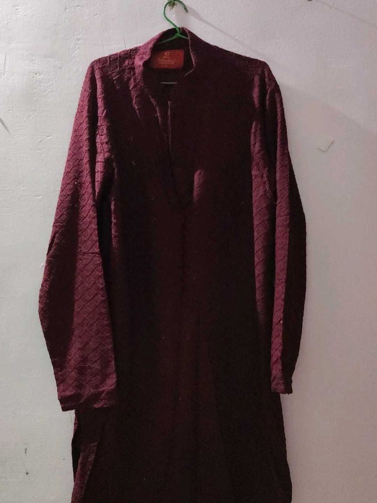 Maroon Kurta