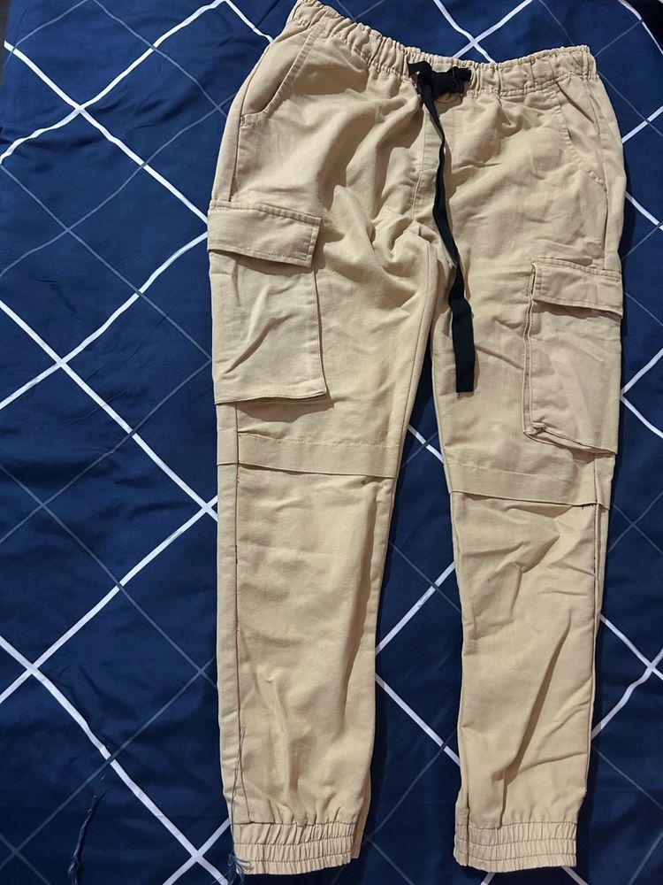 Biege Cargo Pants