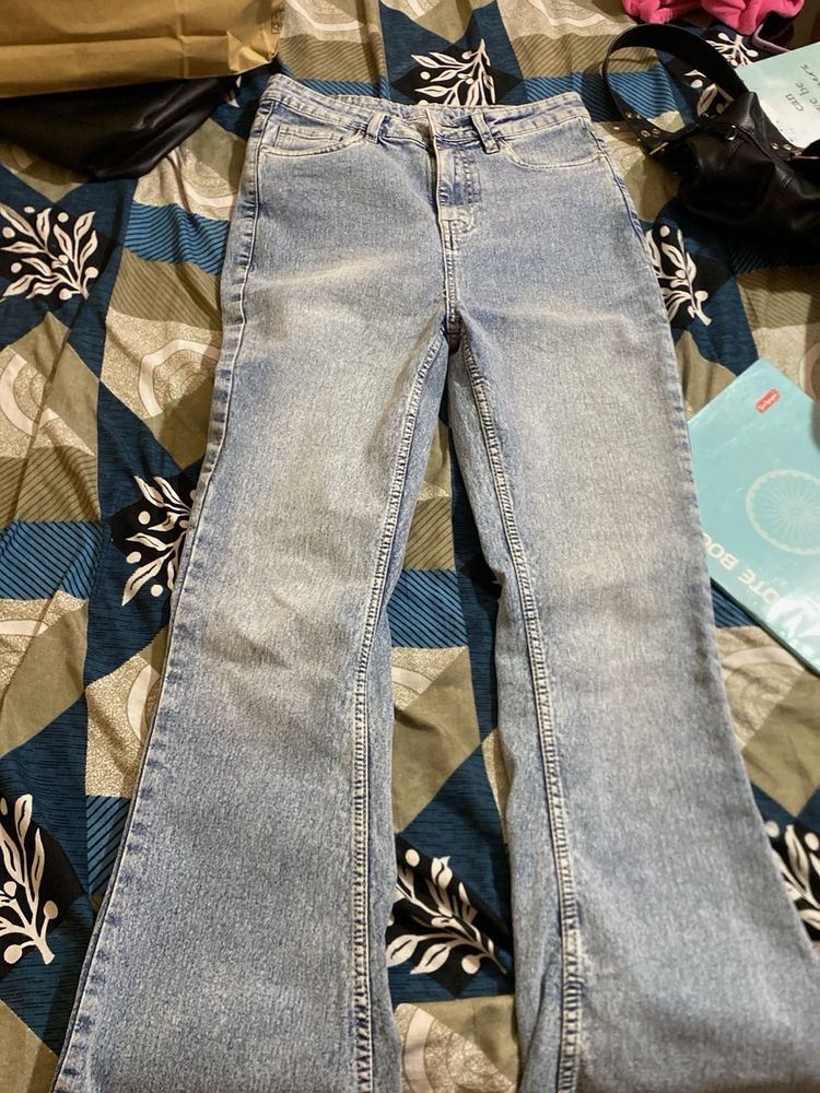 Flared Bootcut Denim Jeans