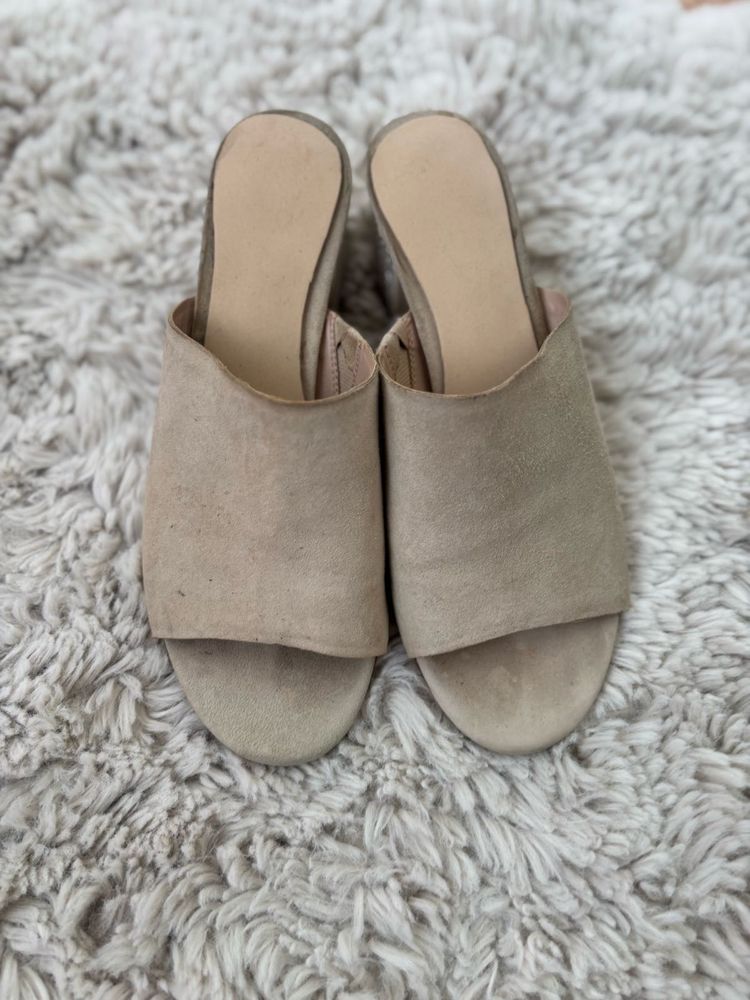 Aldo Studded Suede Block Sandals