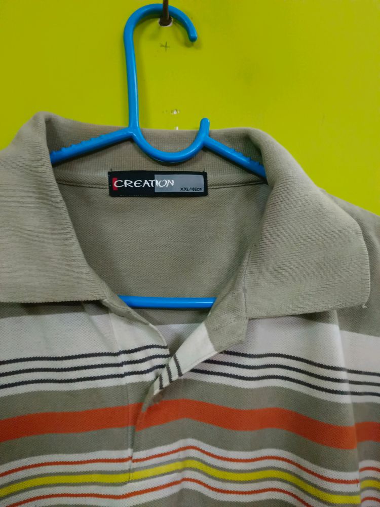 🤩 Men T Shirt With Collar Size XXL