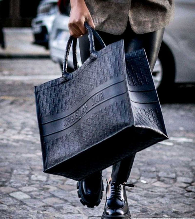 Christian Dior Black Tote Bag