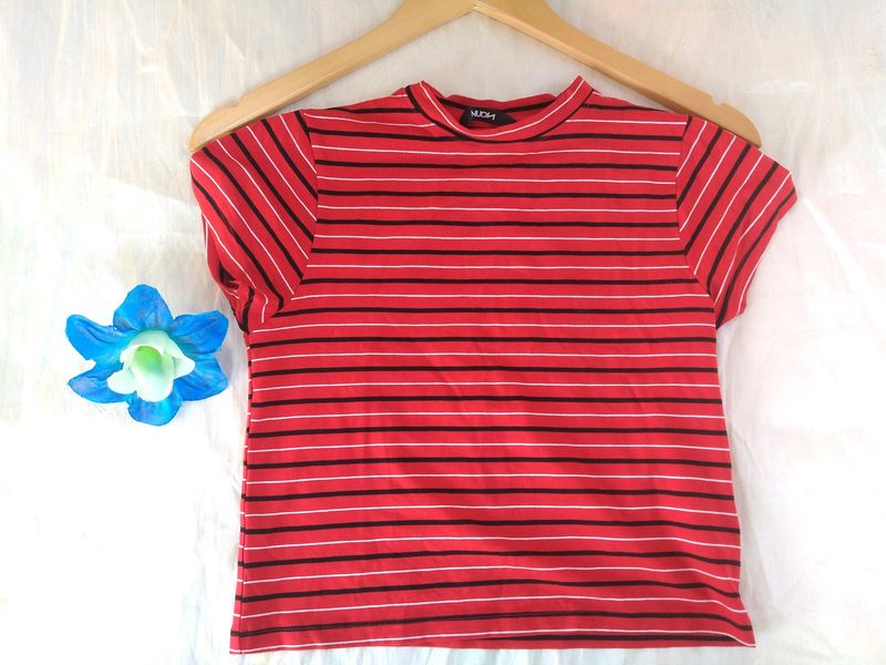 CHILLI RED HIGH NECK♥️🍒 TOP