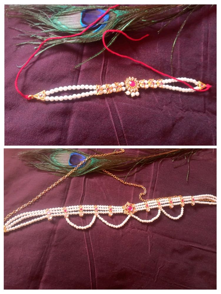 Pearl and Stone Waist Chain/Headpiece