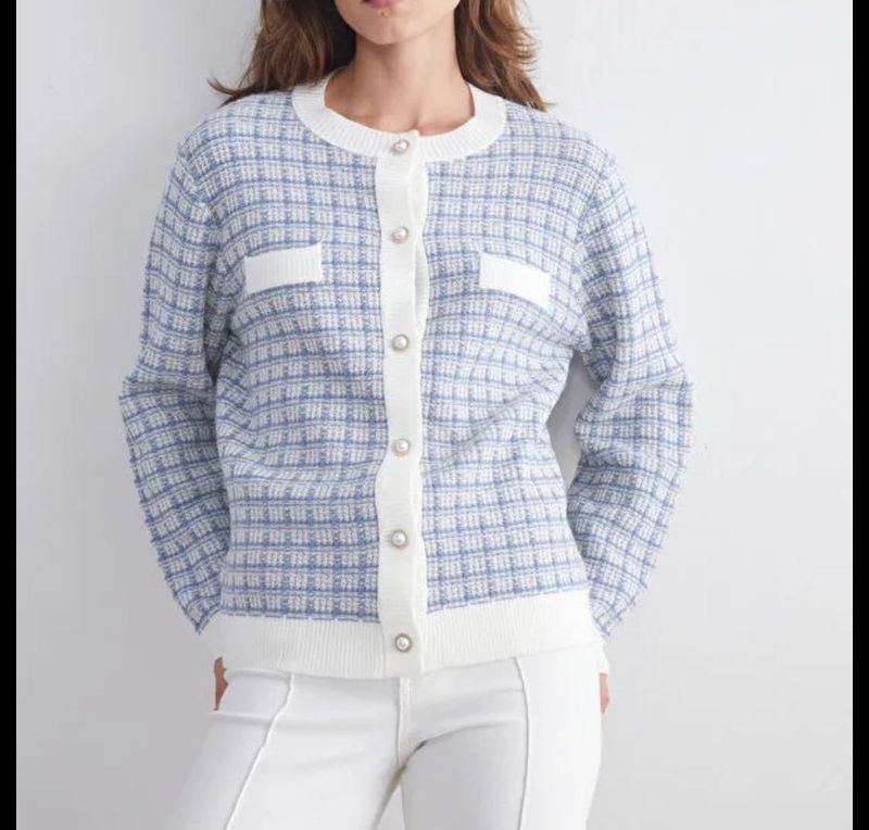 Embellished Button Cardigan