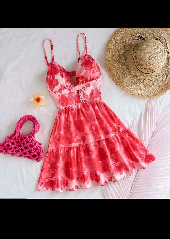 Floral Print Mini Dress